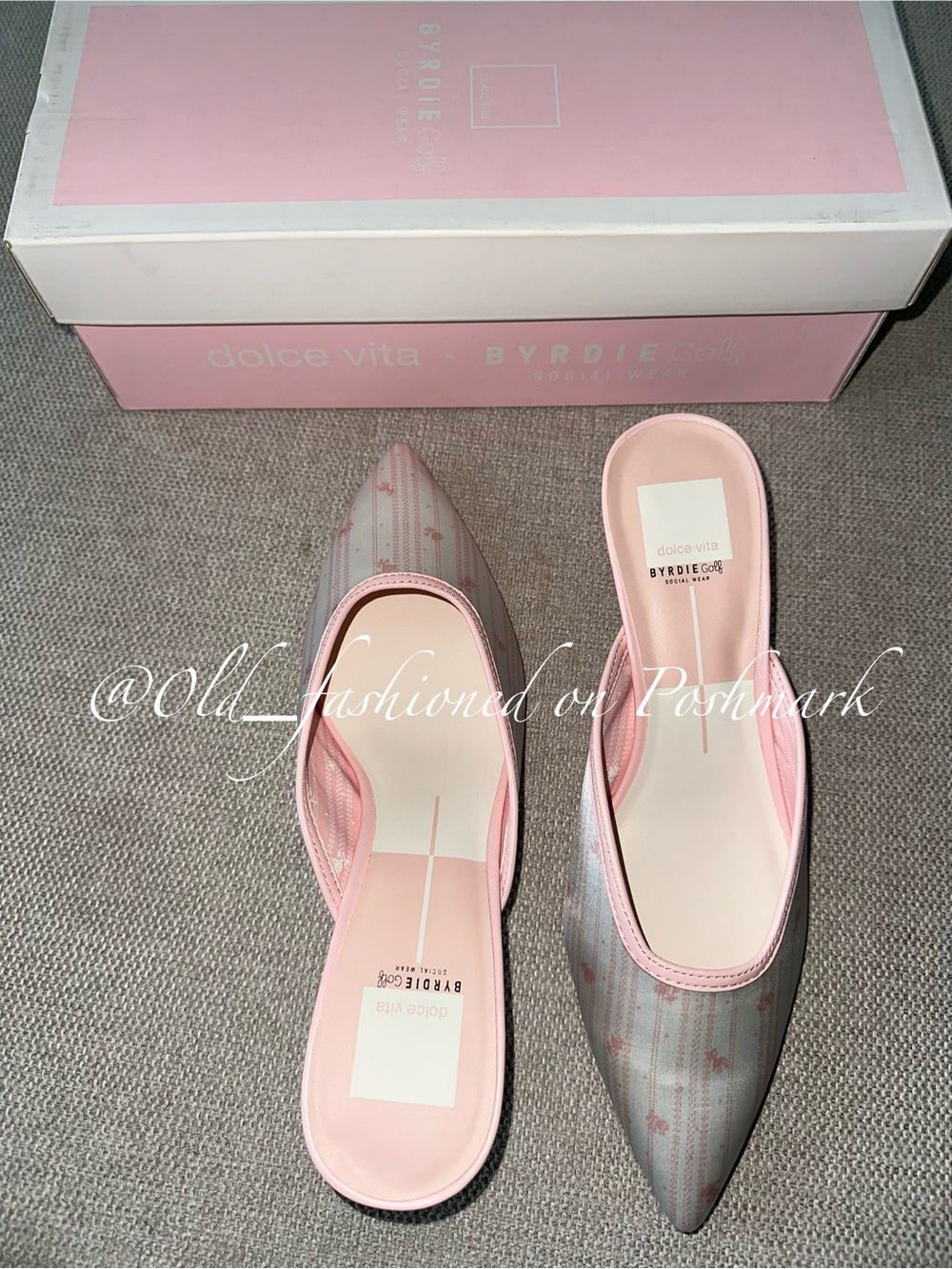 DOLCE VITA Cleo X Byrdies Heeled Satin Mules - Picture 5 of 11